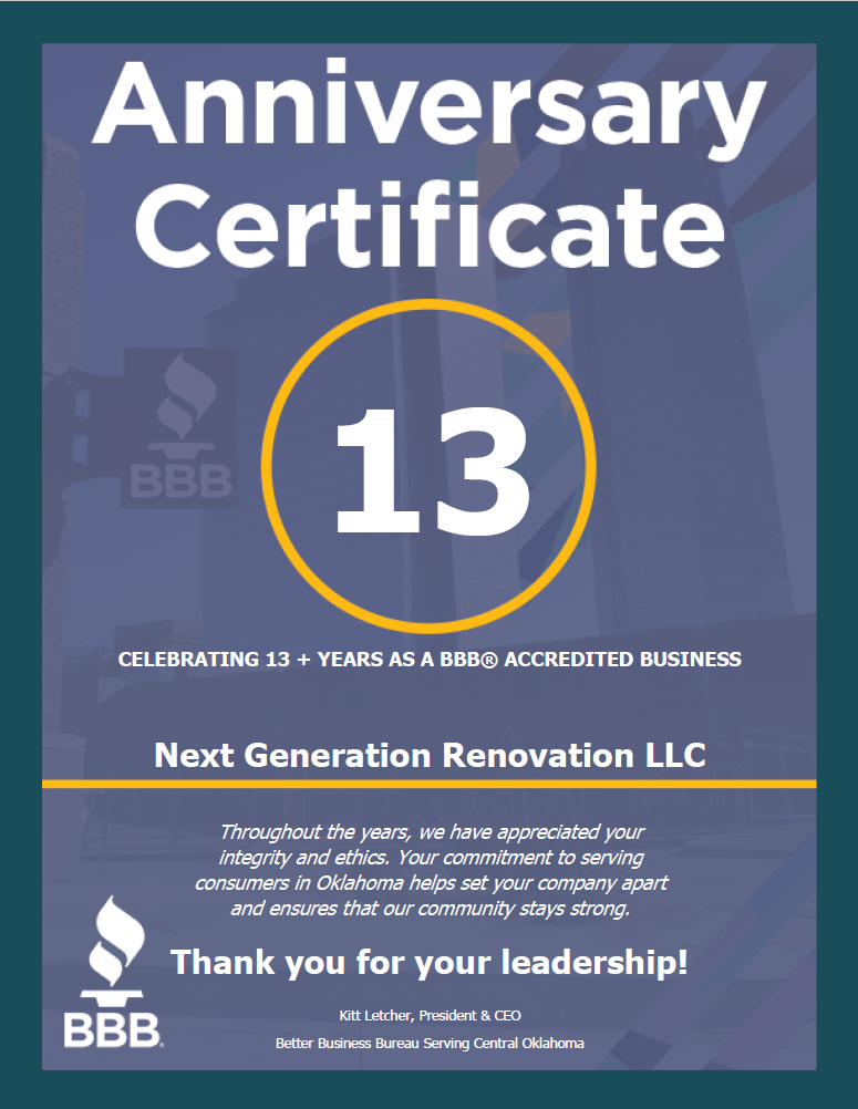 Next Generation Renovation LLC, Roofing Contractors, Edmond, OK